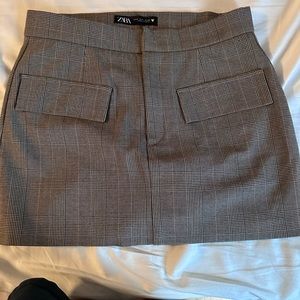 Zara plaid skort